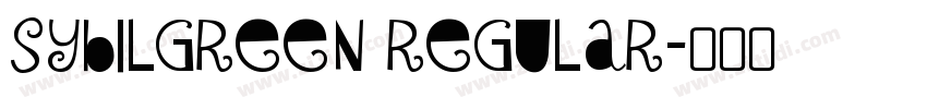 SybilGreen Regular字体转换